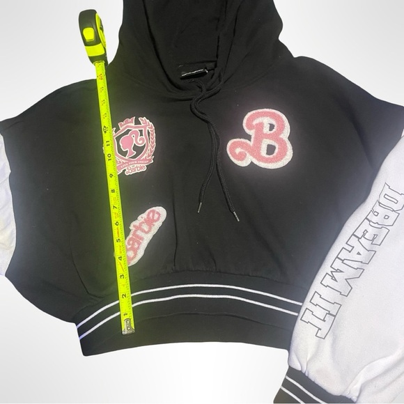 Barbie Black and White Hoodie with Pink Details - Picture 2 of 3